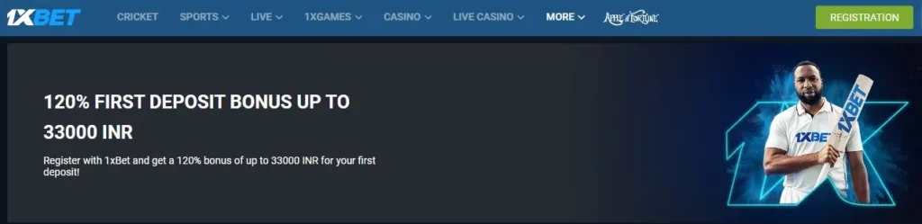 Bonus setoran pertama 1xBet 100%