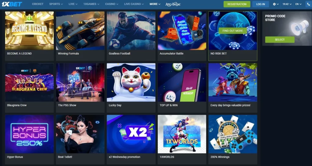 Bonus dan promosi 1xBet