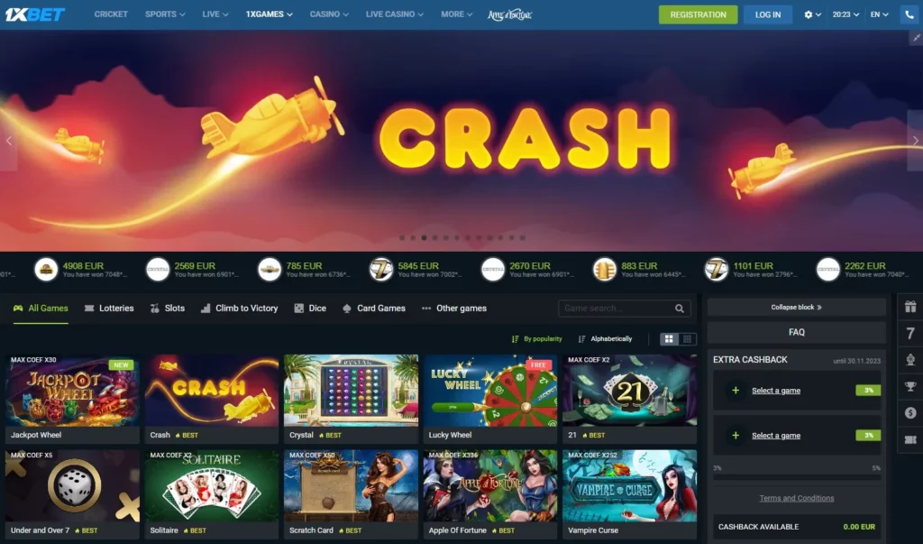 Game eksklusif 1xBet