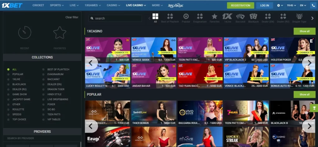 Kasino Langsung 1xBet