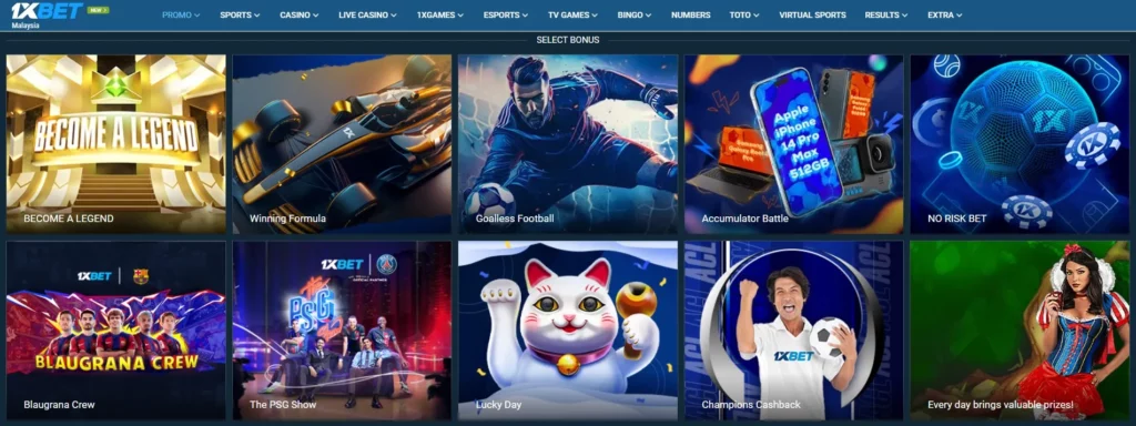 Bonus Olahraga dan Promosi dari 1xBet Indonesia