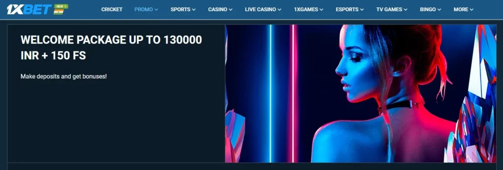Paket bonus selamat datang 150000 INR dari 1xBet Indonesia