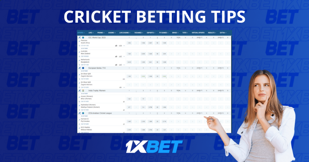 Step-by-Step Guide to Cricket Betting at 1xBet