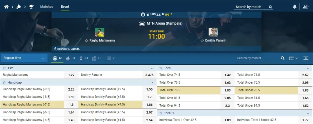 Peluang Taruhan Bulutangkis di 1xBet Indonesia