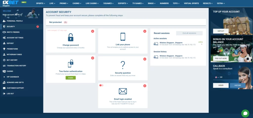 Membuka Blokir Akun di 1xBet