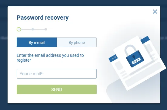 Mengatur Ulang Kata Sandi yang Terlupakan di 1xBet
